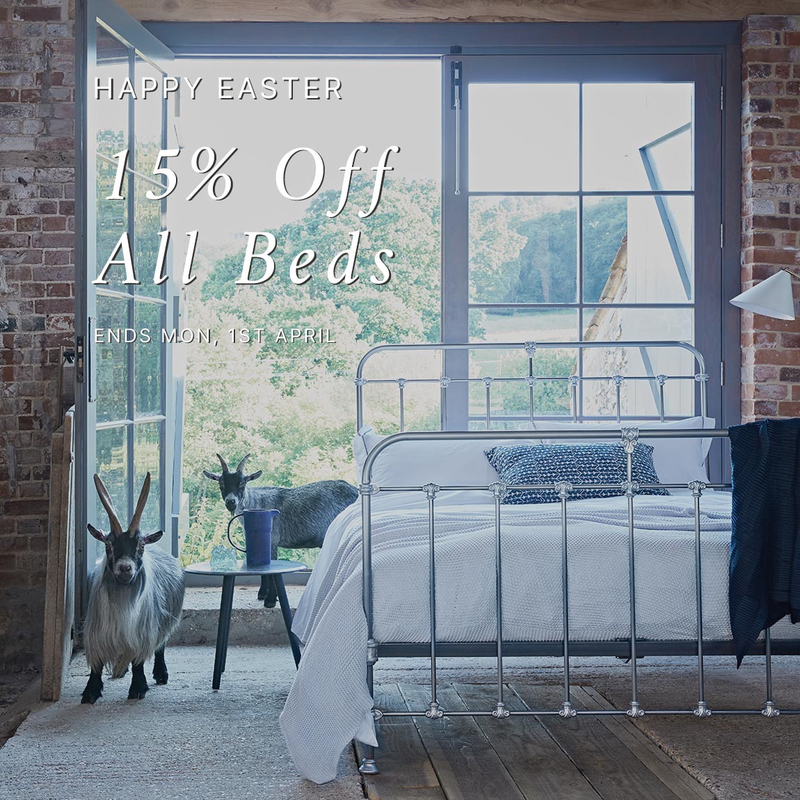15% OFF ALL BEDS | EASTER BANK HOLIDAY SALE