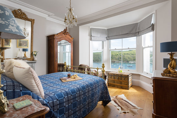 A bedroom with a view