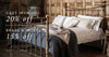 Boxing Day Sale | 20% off Cast Iron Beds | 15% off Brass & Nickel Beds