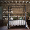 cast iron four poster 20% off