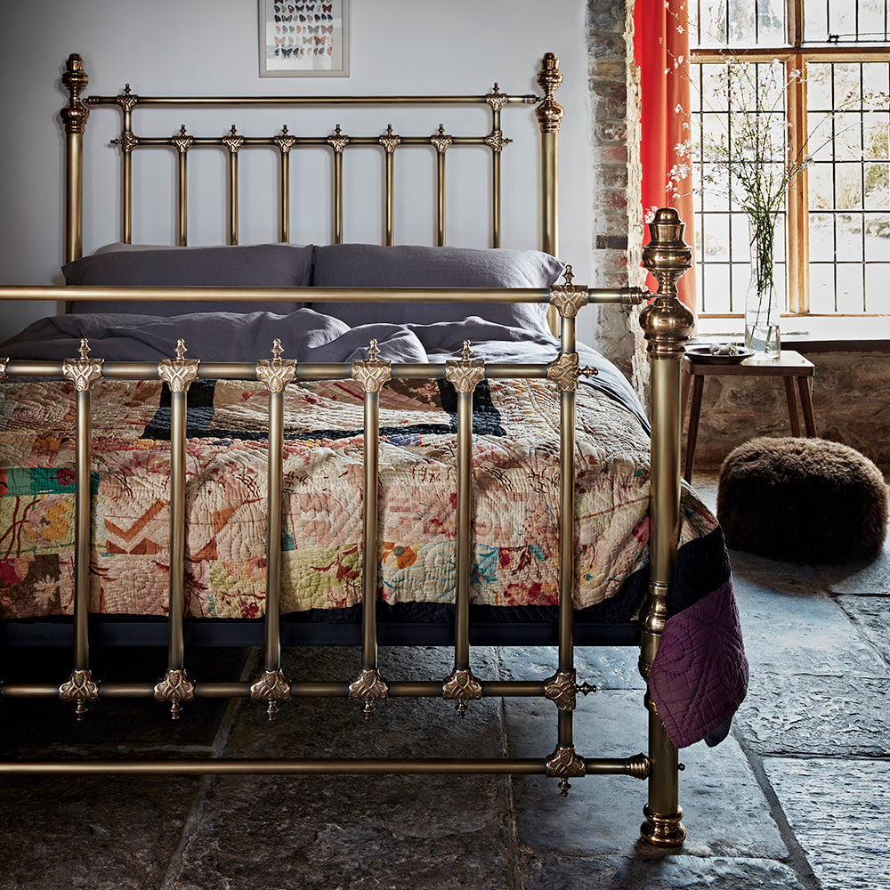 Brass Beckett Bed | Antique Metal Bed
