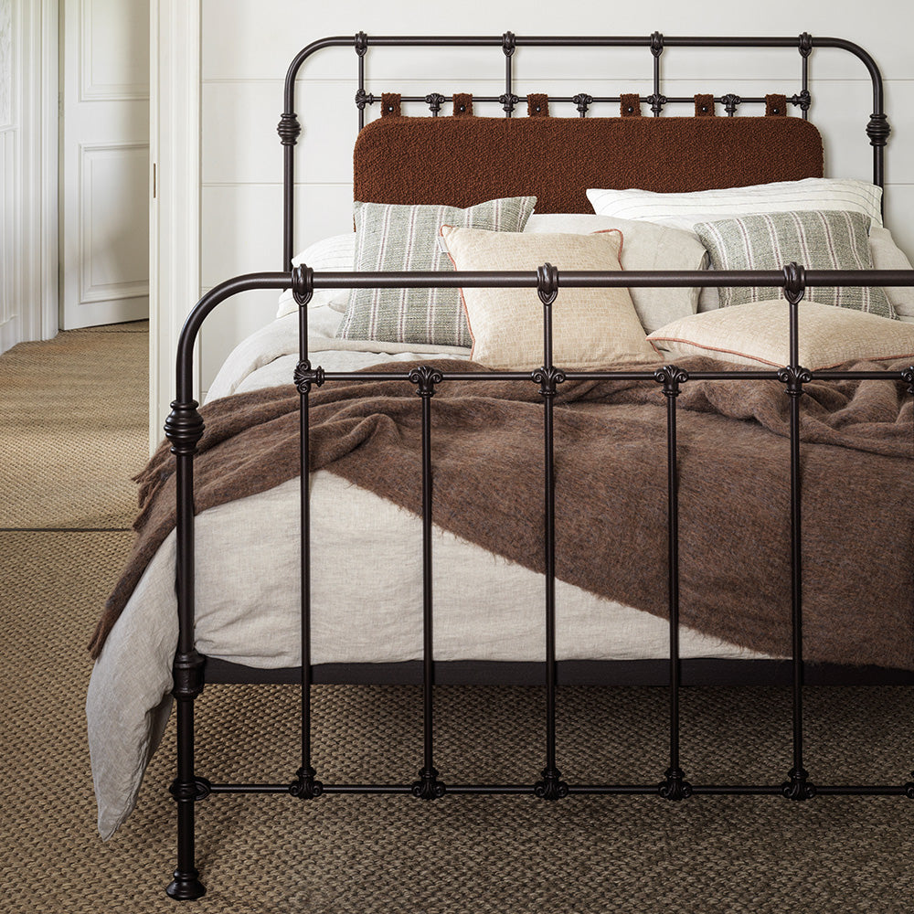 The Agnes Bed with Headboard Cushion